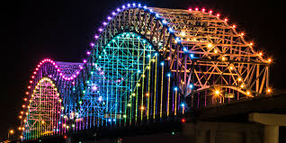 Memphis Home Of The Blues Soul Mighty Lights Bridge