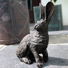 Bronze Rabbit Garden Ornament