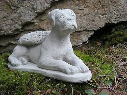 Boxer Dog Angel Statue Concrete Dog