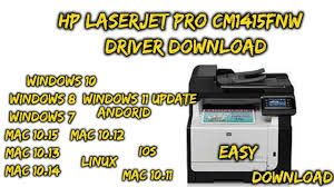 تحميل برامج تشغيل الطابعة hp laserjet m12a. Hp Laserjet Pro Cm1415fnw Driver Download Youtube