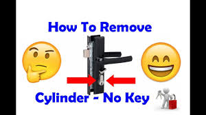 remove screen door cylinder without a