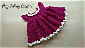 easy crochet a baby dress the sugar