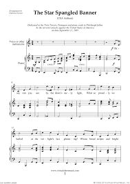 Sheet music for the national anthem of the china for trombone. Free Smith The Star Spangled Banner In C Usa Anthem Sheet Music For Piano Voice Or Other Instruments