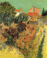 Flowering Garden Vincent Van Gogh