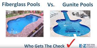 Check spelling or type a new query. Fiberglass Vs Gunite Pools Who Gets The Check E Z Test Pool Supplies