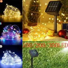 100 200 300led Solar Power Copper Wire