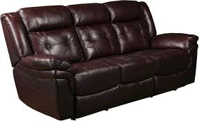 genesis power leather reclining sofa