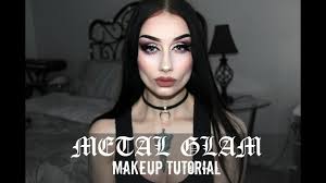 metal glam makeup tutorial
