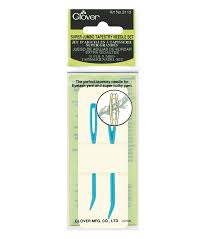 Tapestry needles and darning needles are similar; Clover Super Jumbo Tapestry Needle Set
