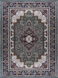 handmade royal gray persian silk rug