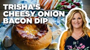 Tangy and fresh this is a new favorite salad full of mediterranean flavors i plan to make again and again and again. Cheesy Caramelized Onion Bacon Dip With Trisha Yearwood Trisha S Southern Kitchen Food Network Youtube