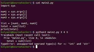 sys argv in python