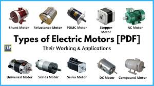 types of electric motors their working