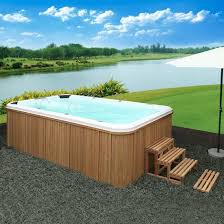 White Acrylic Outdoor Swim Pool Spa