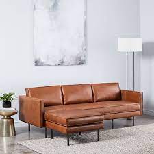 axel leather collection west elm
