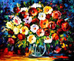 leonid afremov oil on canvas palette