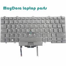 Brand New Original Laptop Keyboard For Dell Latitude E7450 7470 7480 5450 5470 5480 Backlit Fr Keyboard With Trackpoint
