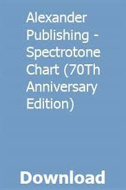 Alexander Publishing Spectrotone Chart 70th Anniversary