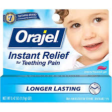 Orajel Baby Orajel For Teething Cherry Flavored Gel Oral Pain Reliever 0 42 Oz