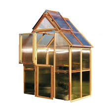 Redwood Frame Polycarbonate Greenhouse