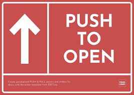 Push Pull Signs For Your Business Doors