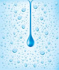 light blue water droplets vector