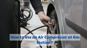 air compressor at a gas station