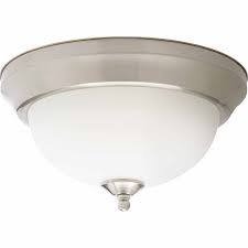 Ceiling light fixture cover plate. Hampton Bay 11 Inch Integrated Led Brushed Nickel Flushmount Ceiling Light With Frosted Gl The Home Depot Canada