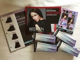 Details About Lot Redken Color Fusion New Hair Colors 8 Tubes Swatch Insert Shade Chart