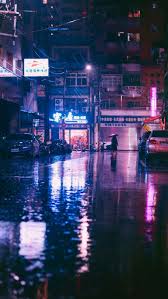 Black vehicle, city, urban, street, asia, rain, night, tokyo. Aesthetic Tokyo Rain Wallpapers Top Free Aesthetic Tokyo Rain Backgrounds Wallpaperaccess