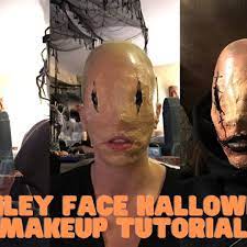 smiley face halloween makeup tutorial