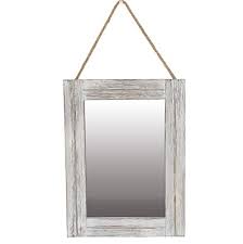 Rustic Wood Framed Wall Mirror