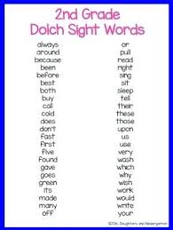 Dolch Sight Word List Sight Word List Grade Printable Dolch Sight