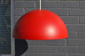 Retro Style Metal Red Pendant Light Ikea Shade