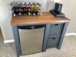 fridge cabinet wine or coffee bar