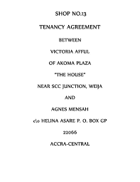 TENANCY AGREEMENT AGNES | PDF