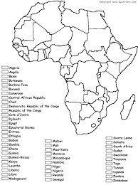 Africa Map Blank Jakeduncan Co