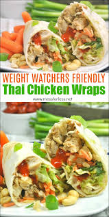 Weight Watchers Thai Chicken Wraps