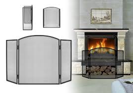 Large Fireplace Screen Spark Guard