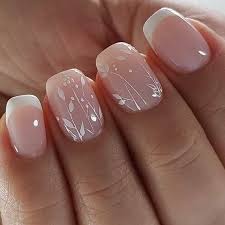 Going for a plain application of a polish remover isn't going to work, neither can you just wipe off the gel polish with ease. Plain Simple Lovely Nail Art Wedding Floral Nails Bridal Nail Art