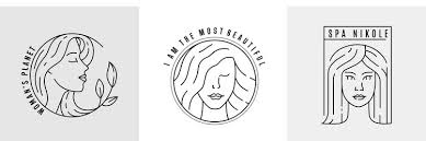 hair and makeup artist logo vector
