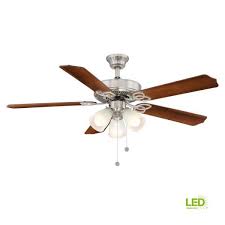Can ceiling fans be returned? Brookhurst 52 In Led Indoor Brushed Nickel Ceiling Fan With Light Kit Yg268 Bn The Home Depot
