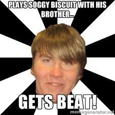 plays soggy biscuit with his brother... gets beat! - James Ingram ... via Relatably.com