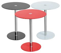 round glass podium side table home