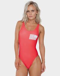 onebyone baywatch swimwear red