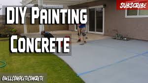 painting concrete patio diy