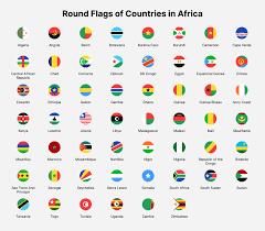 drapeaux des pays dafrique. drapeaux ronds des pays dafrique. 13709825  Art vectoriel chez Vecteezy