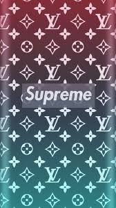 supreme lv black hd phone wallpaper