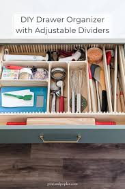 diy drawer organizer with adjule