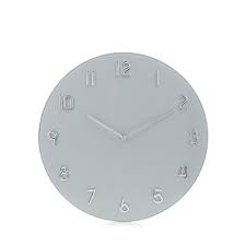 Debenhams Silver Glass Wall Clock One